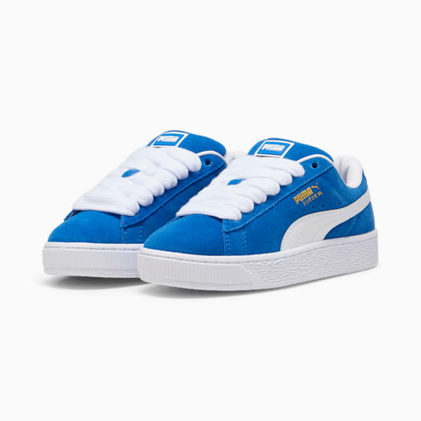 Sneakers Suede XL pour enfant et adolescent, PUMA Team Royal-PUMA White, extralarge